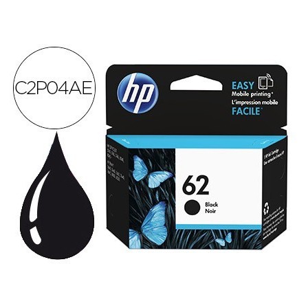 INK-JET HP N.62 OFFICEJET 5640 / 7640 / 5740 NEGRO -200 PAG-