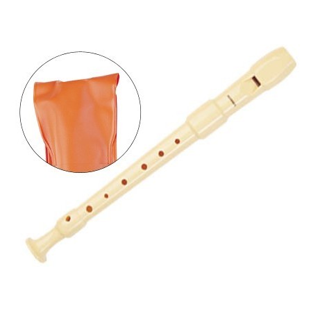 FLAUTA HOHNER PLASTICO 9516 -DESMOTABLE -FUNDA NARANJA