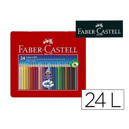 LAPICES DE COLORES FABER CASTELL ACUARELABLE COLOUR GRIP TRIANGULAR...