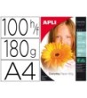 PAPEL FOTOGRAFICO APLI GLOSSY DIN A4 PACK 100 HOJAS DE 180 GRS