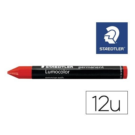 MINAS STAEDTLER PARA MARCAR ROJO LUMOCOLOR PERMANENTE OMNIGRAPH 236...