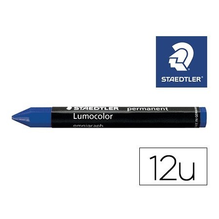 MINAS STAEDTLER PARA MARCAR AZUL LUMOCOLOR PERMANENTE OMNIGRAPH 236...