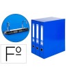 MODULO LIDERPAPEL 3 ARCHIVADORES FOLIO 2 ANILLAS MIXTAS 40MM AZUL