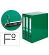 MODULO LIDERPAPEL 3 ARCHIVADORES FOLIO 2 ANILLAS MIXTAS 40MM VERDE