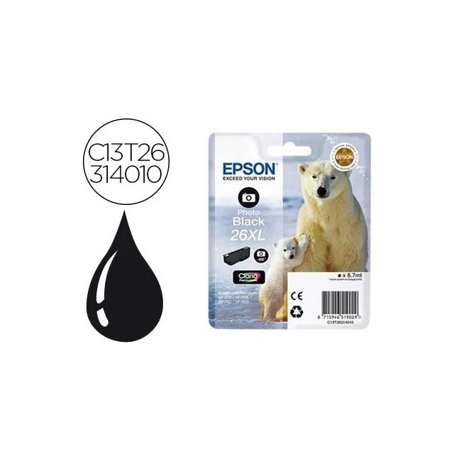 INK-JET EPSON 26XL XP-600 / 605 / 700 / 800 NEGRO 700 PAG