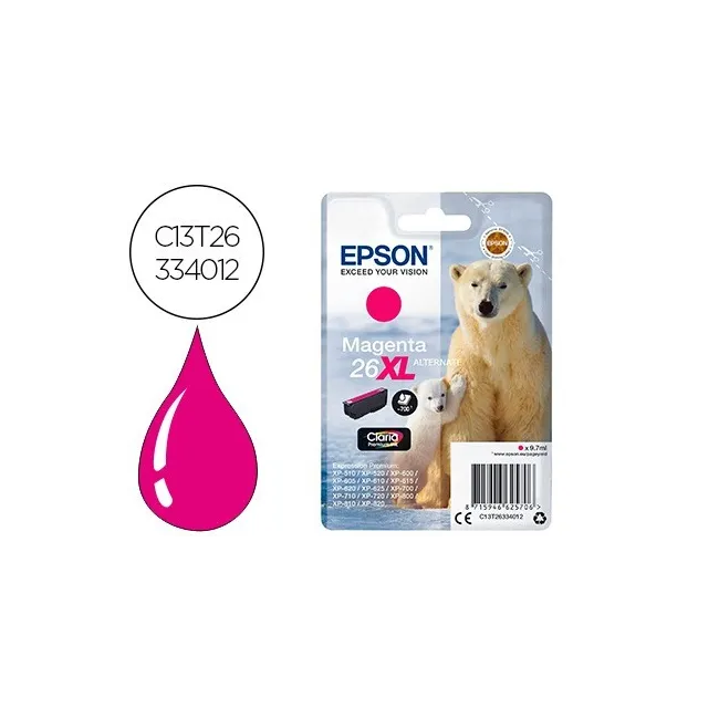 INK-JET EPSON 26XL XP600 / 605 / 700 / 800 MAGENTA 700 PAG