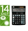 CALCULADORA LIDERPAPEL SOBREMESA XF31 14 DIGITOS SOLAR Y PILAS COLO...