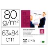 BLOC CONGRESO LIDERPAPEL LISO 63X84CM 50 HOJAS 80G/M2