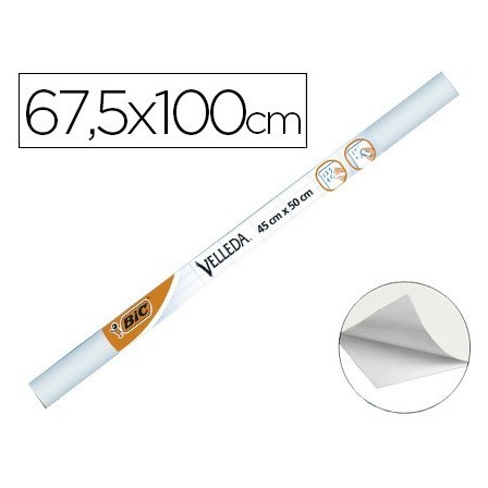 PIZARRA BLANCA VELLEDA ROLLO ADHESIVO DE 67,5X100 CM