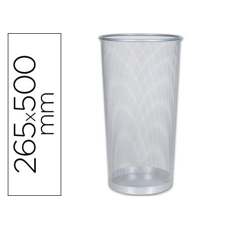 PARAGUERO METALICO Q-CONNECT KF00828 REJILLA PLATA -265 DIAMETRO X ...