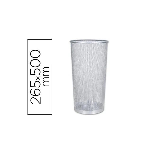 PARAGUERO METALICO Q-CONNECT KF00828 REJILLA PLATA -265 DIAMETRO X ...