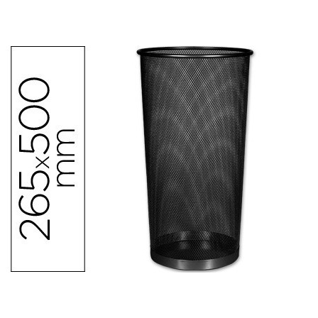 PARAGUERO METALICO Q-CONNECT KF00829 REJILLA NEGRO -265 DIAMETRO X ...