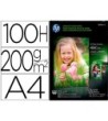 PAPEL HP PHOTO SEMI-GLOSSY 200G/M2 DIN A4 100H