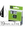 CINTA DYMO NEGRO-BLANCO 19MM X 7MT D1