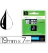 CINTA DYMO NEGRO TRANSPARENTE 19MM X 7 MT D1