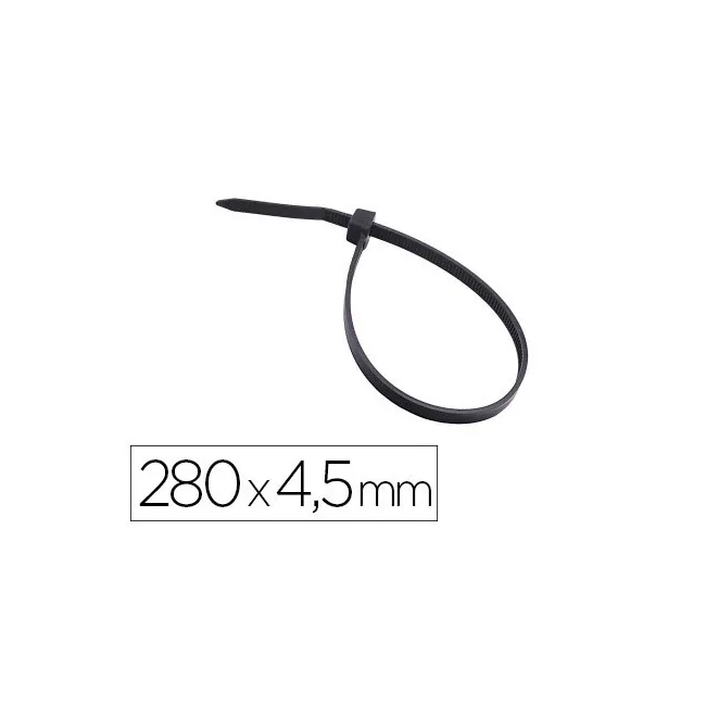 BRIDA 3M PARA EXTERIOR NEGRO 280X4,5 MM BOLSA DE 100 UNIDADES