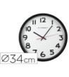 RELOJ Q-CONNECT DE PARED PLASTICO BS-OFICINA REDONDO 35 CM -MARCO N...
