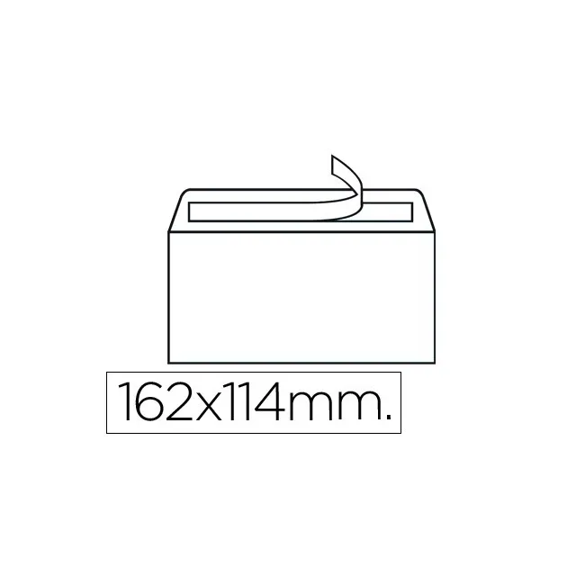 SOBRE LIDERPAPEL N.19 BLANCO C6 114X162 MM TIRA DE SILICONACAJA DE ...