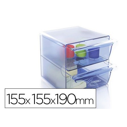 ARCHICUBO ARCHIVO 2000 2 CAJONES ORGANIZADOR MODULAR PLASTICO AZUL ...