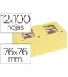 BLOC DE NOTAS ADHESIVAS QUITA Y PON POST-IT SUPER STICKY 76X76 MM C...