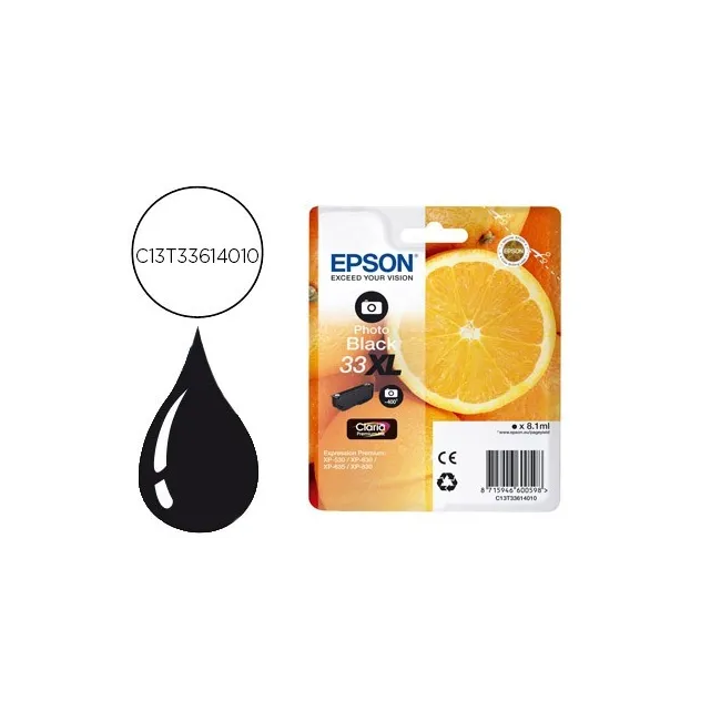 INK-JET EPSON 33 XL EXPRESSION PREMIUM XP530 / 630 / 635 / 830 NEGR...