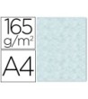 PAPEL COLOR LIDERPAPEL PERGAMINO CON BORDES A4 165G/M2 AZUL PACK DE...