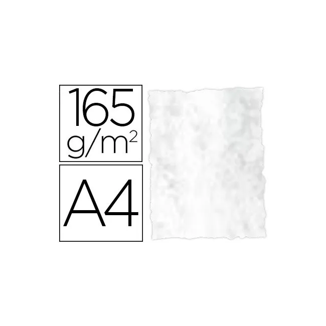 PAPEL COLOR LIDERPAPEL PERGAMINO CON BORDES A4 165G/M2 GRIS PACK DE...