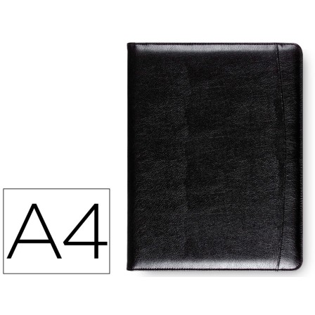 CARPETA PORTAFOLIOS 80-728K NEGRA 320X250 MM SIN CREMALLERA SIN ASA...