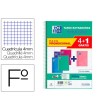 CUADERNO ESPIRAL OXFORD TAPA EXTRADURA FOLIO 80 HOJAS CUADRO 4 MM W...