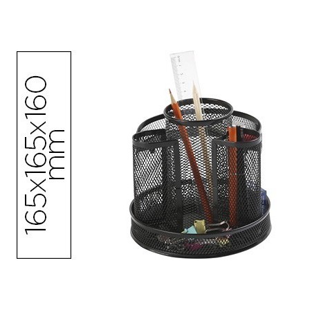 ORGANIZADOR SOBREMESA Q-CONNECT KF17294 METALICO GIRATORIO REJILLA ...