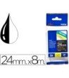 CINTA BROTHER TZE-355 NEGRO-BLANCO 24MM LONGITUD 8MT