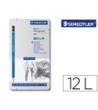 LAPICES DE GRAFITO STAEDTLER MARS LUMOGRAPH 100 CAJA METALICA DE 12...