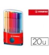 ROTULADOR STABILO PUNTA DE FIBRA PEN 68 COLOR PARADE ESTUCHE DE 20 ...
