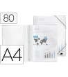 CARPETA LIDERPAPEL ESCAPARATE CON ESPIRAL 80 FUNDAS POLIPROPILENO D...