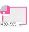 PIZARRA BLANCA NOBO MAGNETICA MARCO FUCSIA 430X585 MM