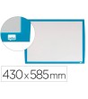 PIZARRA BLANCA NOBO MAGNETICA MARCO AZUL 430X585 MM