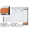 PLANIFICADOR MENSUAL NOBO MAGNETICO + TABLERO CORCHO HORIZONTAL CON...