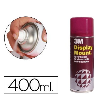PEGAMENTO SCOTCH SPRAY DISPLAY MOUNT 400 ML ADHESIVO PERMANENTE