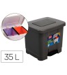 PAPELERA CONTENEDOR PLASTICFORTE PLASTICO CON PEDAL 2 COMPARTIMENTO...
