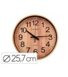 RELOJ Q-CONNECT DE PARED DE PLASTICO REDONDO 25,7 CM MOVIMIENTO SIL...