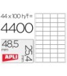 ETIQUETA ADHESIVA APLI 1285 TAMAÑO 48,5X25,4 MM PARA FOTOCOPIADORA ...