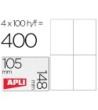 ETIQUETA ADHESIVA APLI 1280 TAMAÑO 105X148 MM PARA FOTOCOPIADORA LA...
