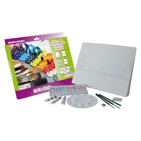 SET ACUARELA LIDERCOLOR CONTIENE 10 LAMINAS ACUARELA 27X38CM 1 PALE...
