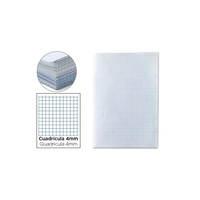 PAPEL FLORETE LIDERPAPEL CUADRO 4MM 60G/M2 PAQUETE DE 250