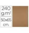 CARTULINA LIDERPAPEL 50X65 CM 240G/M2 MARRON ESCOLAR PAQUETE DE 25 ...