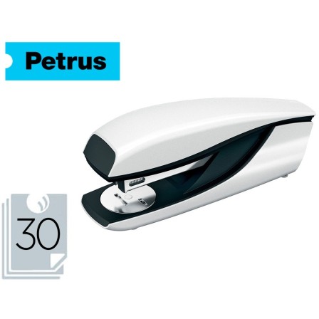 GRAPADORA PETRUS 635 WOW BLANCA METALIZADA CAPACIDAD 30 HOJAS
