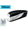 GRAPADORA PETRUS 635 WOW NEGRA METALIZADA CAPACIDAD 30 HOJAS