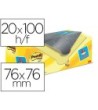 BLOC DE NOTAS ADHESIVAS QUITA Y PON POST-IT SUPER STICKY AMARILLO C...