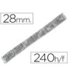 ESPIRAL METALICO Q-CONNECT 64 5:1 28MM 1,2MM CAJA DE 50 UNIDADES
