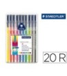 ROTULADOR STAEDTLER TRIPLUS ESTUCHE DE 20 COLORES
